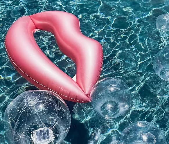 Pool floaties at Crazy Monkey